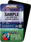 Magnetic Business Card Real Estate Football Schedules  |Realtor Tools